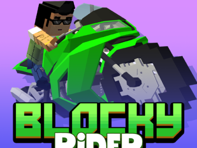 Blocky Rider background