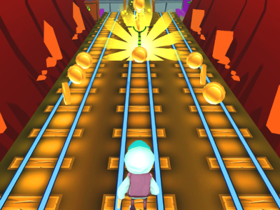 Train Surfing 3D background
